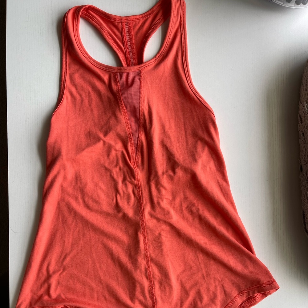 Orange Zyia racer back tank